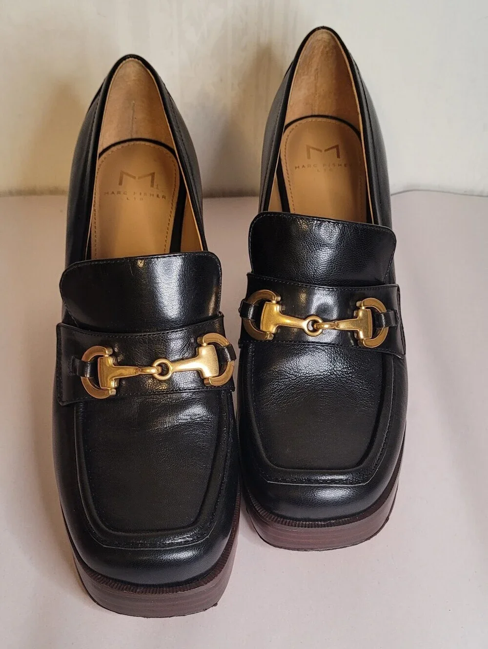 Marc Fisher Machi Bit Platform Loafer Pump 9.5